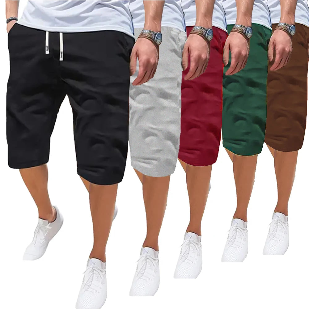 Men's Casual Polyester Sports Shorts for Summer Running