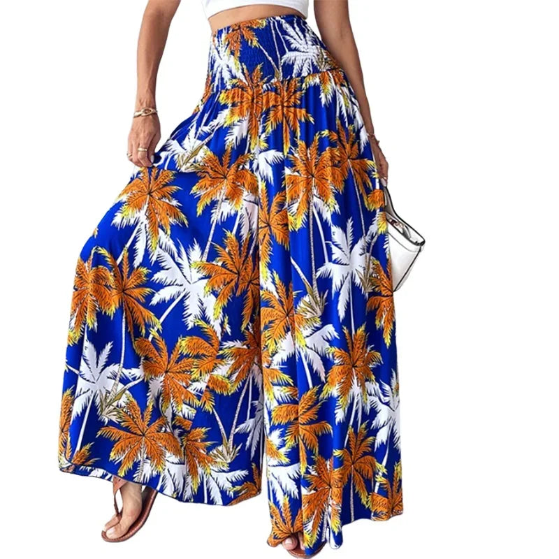 Women's Tie Dye Wide Leg Pants for Autumn Fashion