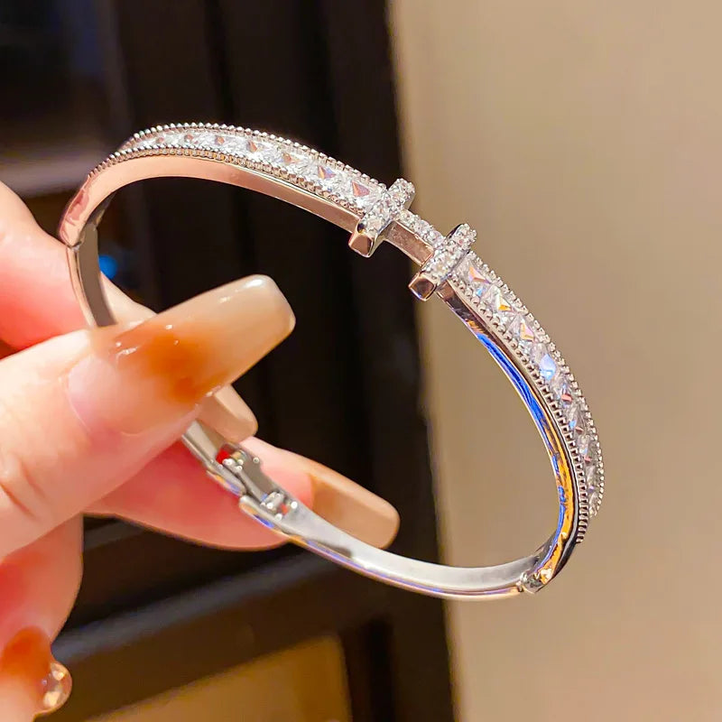 Stylish Stainless Steel Cuff Bracelet for Women