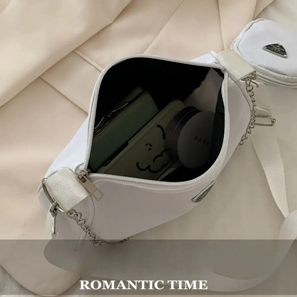 Nylon Handbag Set for Women - Casual Crossbody and Shoulder Bags