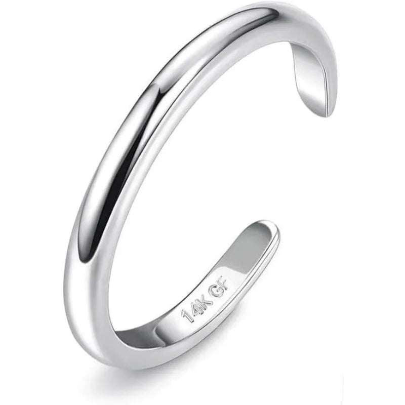 Bobisty Adjustable 14K Gold Plated Toe Rings for Women