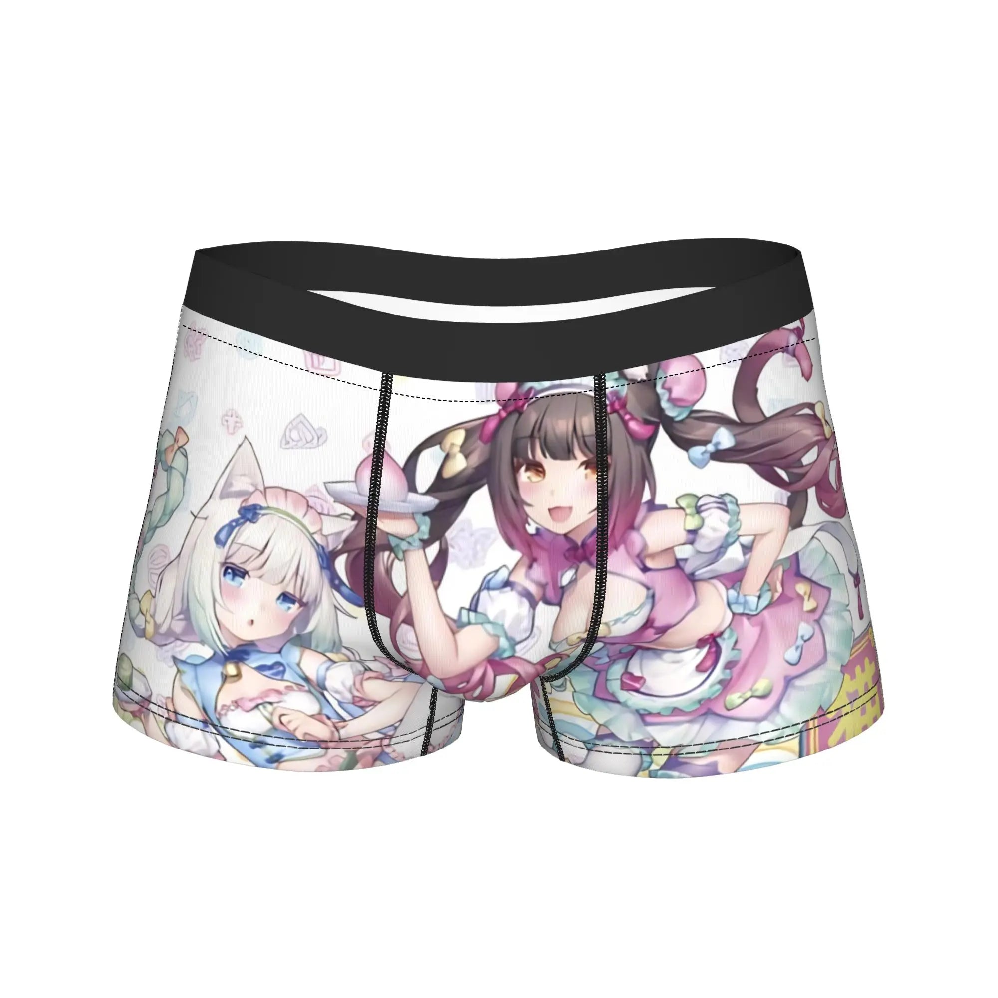 Men's Funny Cartoon Boxer Shorts Breathable Polyester Underwear