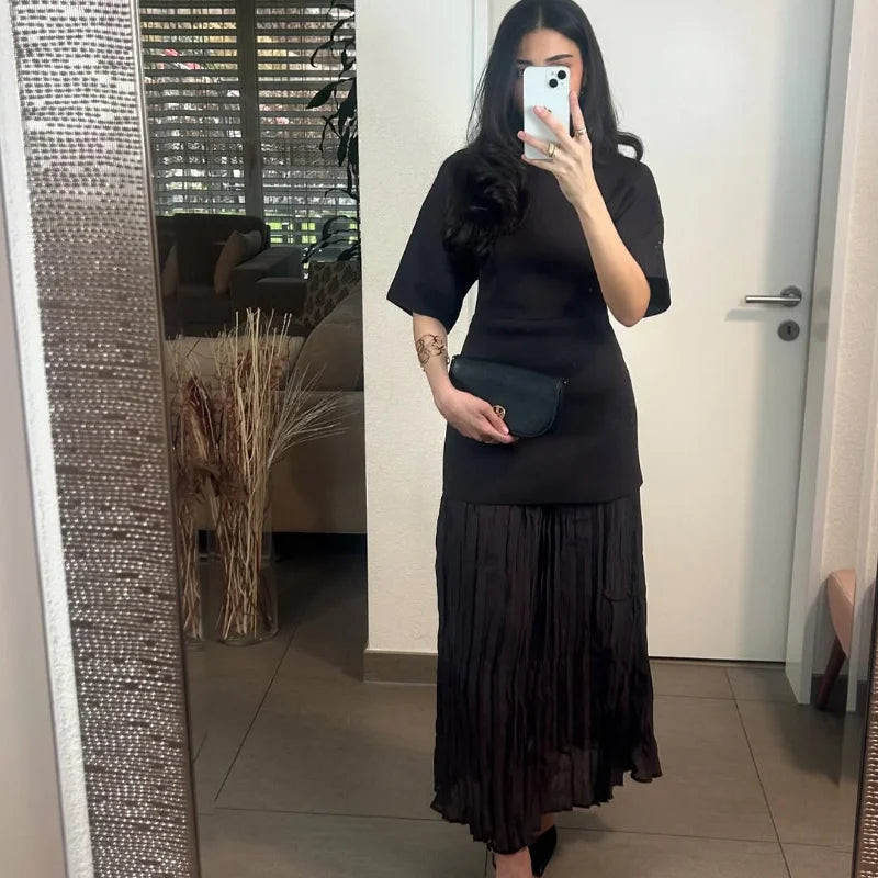 2025 Summer Knitted Patchwork Dress for Women