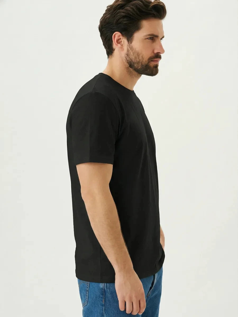 Men's Street Style Round Neck T-shirt, Bold and Interesting Printed T-shirt for Casual Street Wear