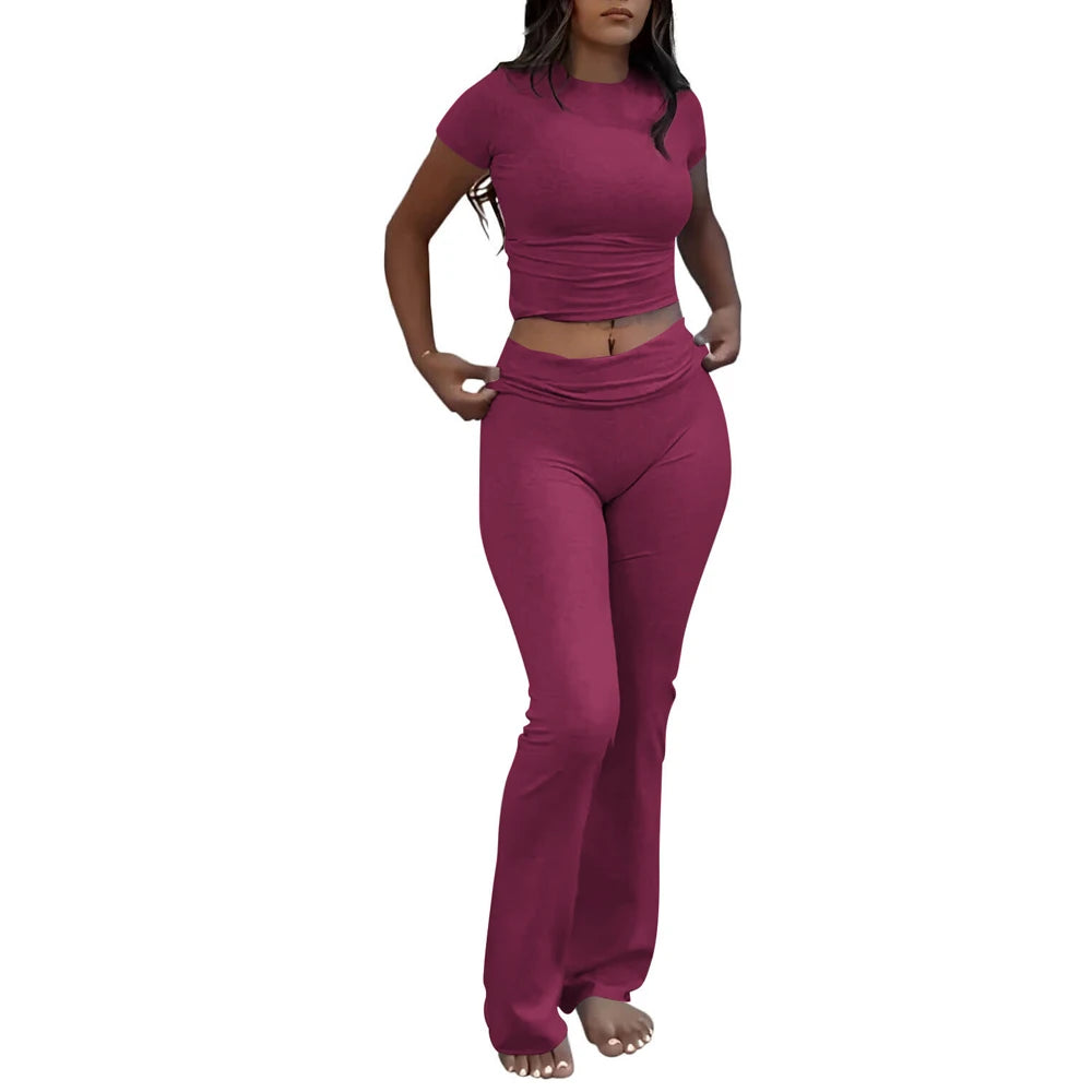High Stretch Cotton Lounge Wear Set for Women