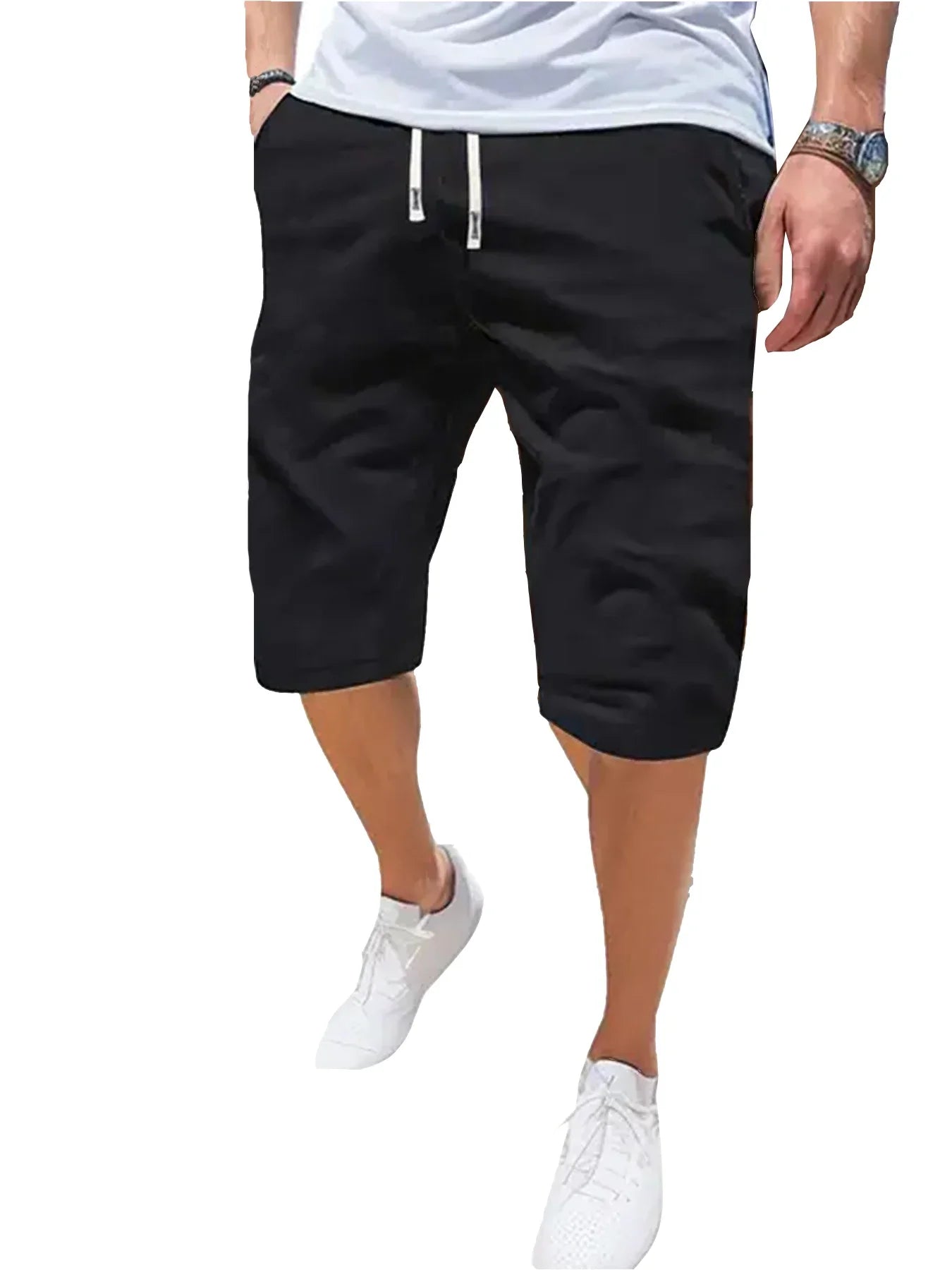 Men's Casual Polyester Sports Shorts for Summer Running