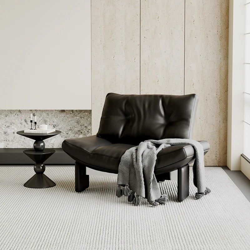 Leather Minimalist Modern Living Room Sofa by XMSJ