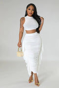 Stylish Summer Two Piece Set for Women in Elastane and Polyester