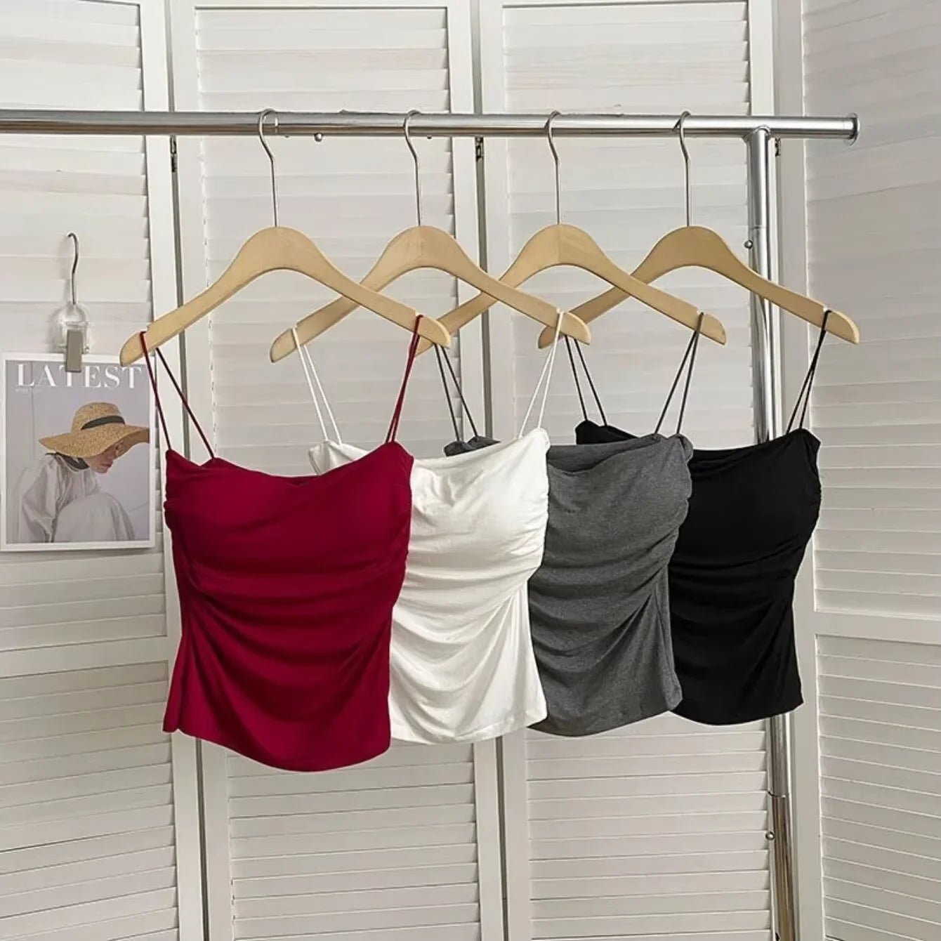 Women's Casual Summer Tank Top with Built-In Bra