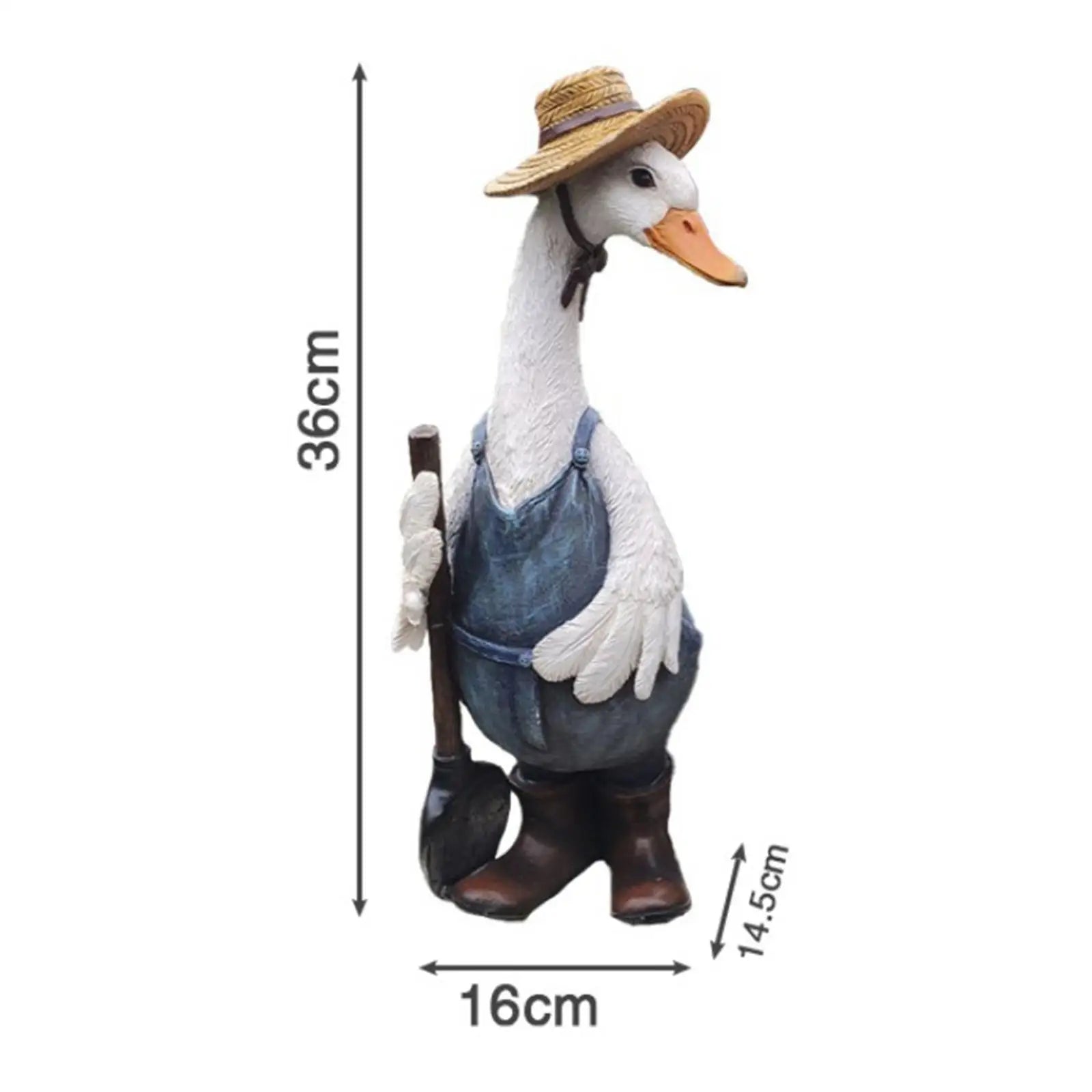 Charming Resin Duck Garden Statue for Outdoor Decor