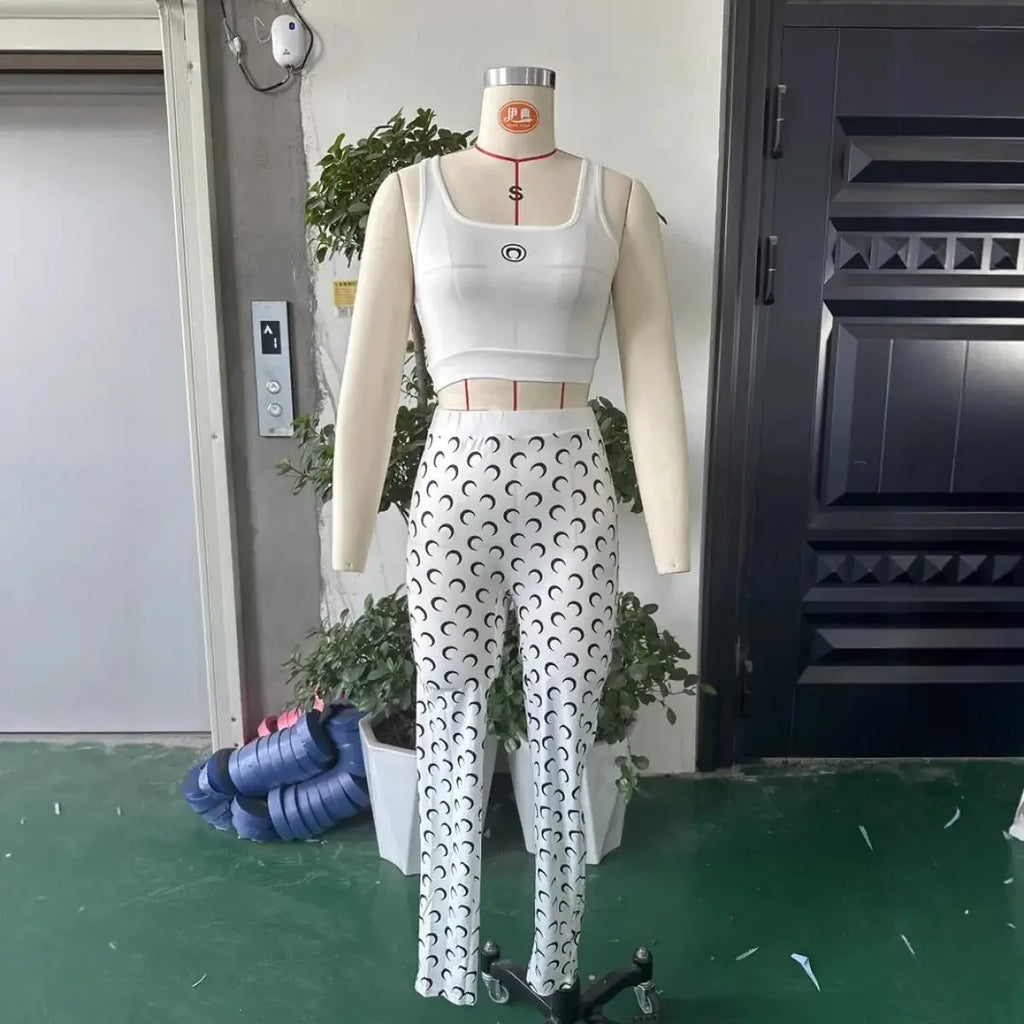 Y2K Slim Fit Vest and Pants Set for Women by MALEY LifeStyle