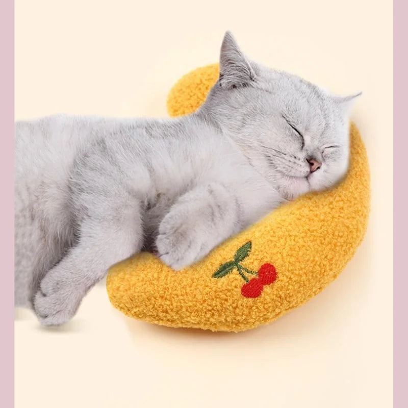 Soft U-shaped Cat Pillow Pet Toy for Cats and Puppies