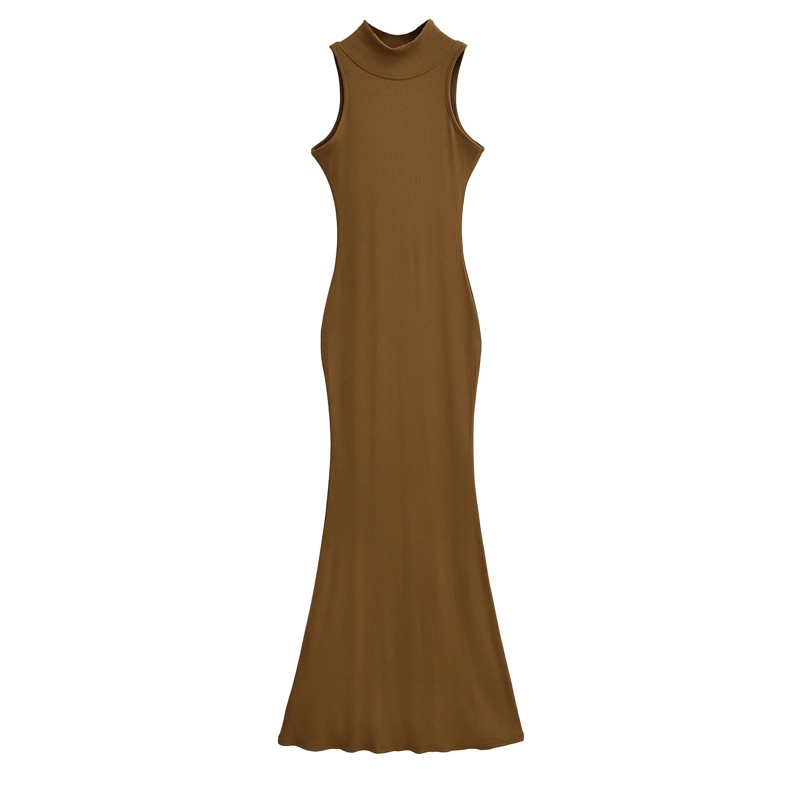 Elegant Turtleneck Knitted Bodycon Dress for Women