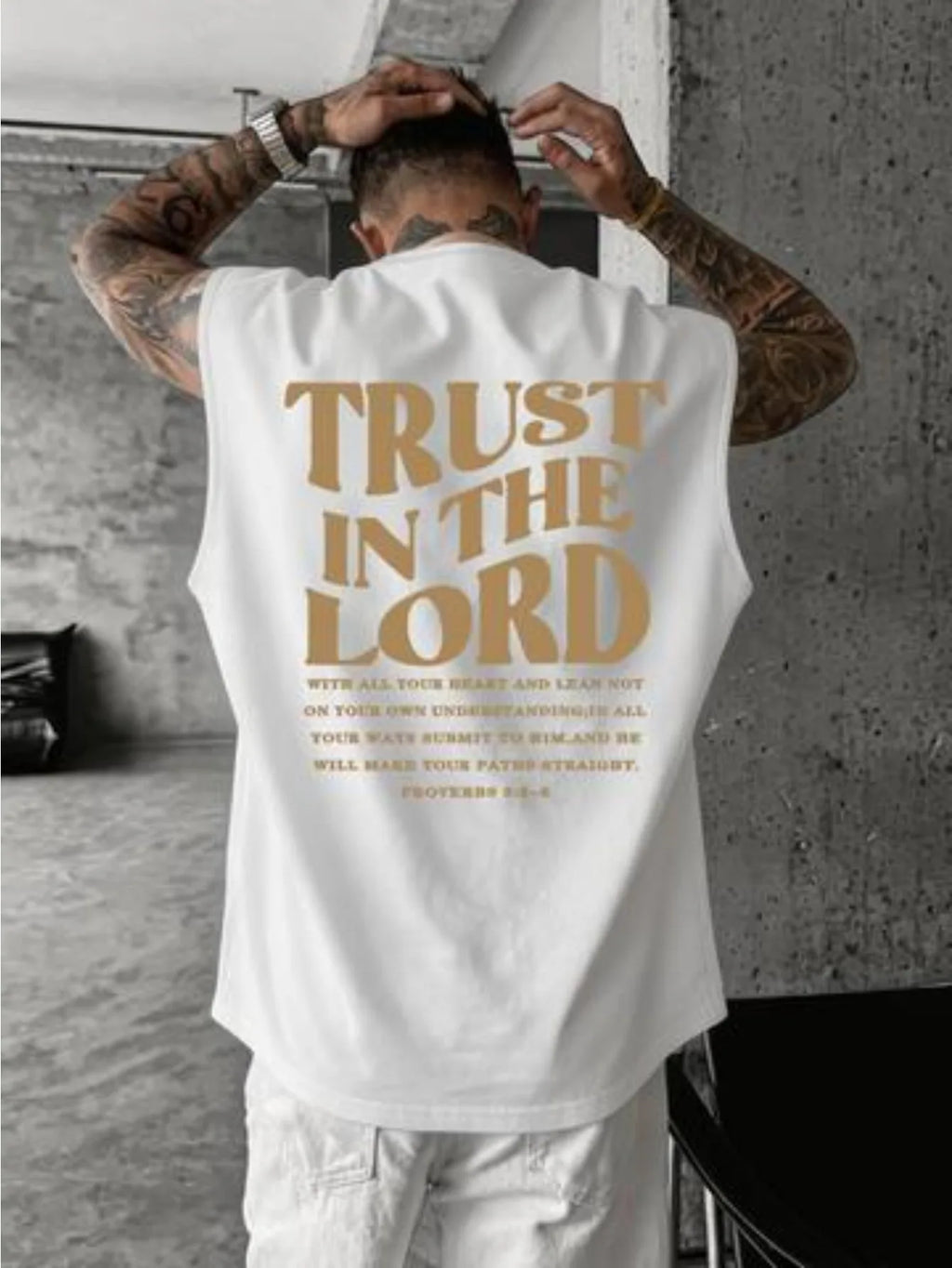 Men's Summer American High-Street Retro Print Tank Top: Streetwear Hip-Hop Style, Loose-Fit, Round Neck, Sleeveless Top