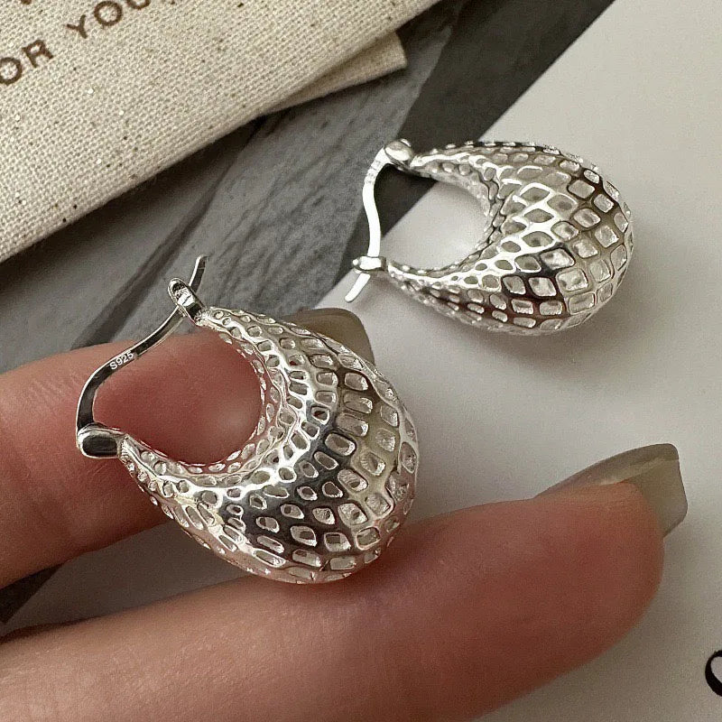 Classic 925 Sterling Silver Hoop Earrings for Women