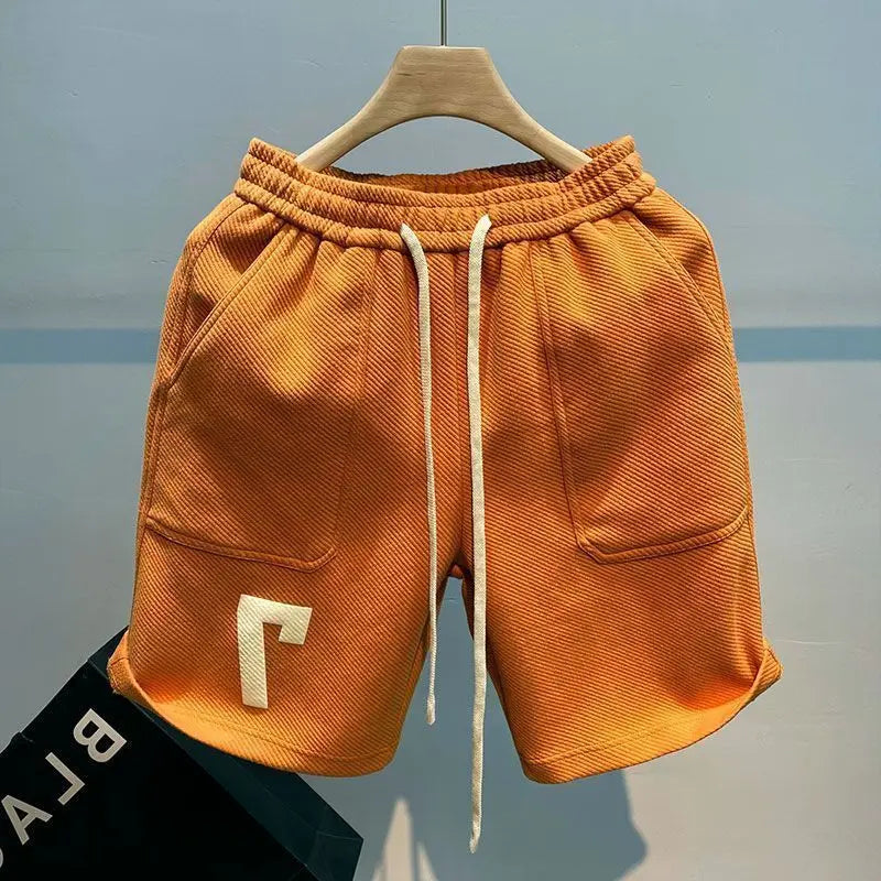 YIGUDAR Men's Casual Beach Shorts in Cotton and Polyester