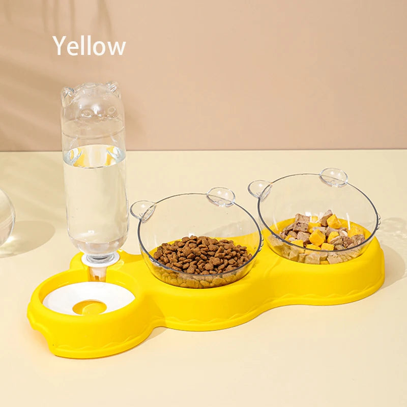 Automatic Pet Feeder and Water Dispenser for Cats