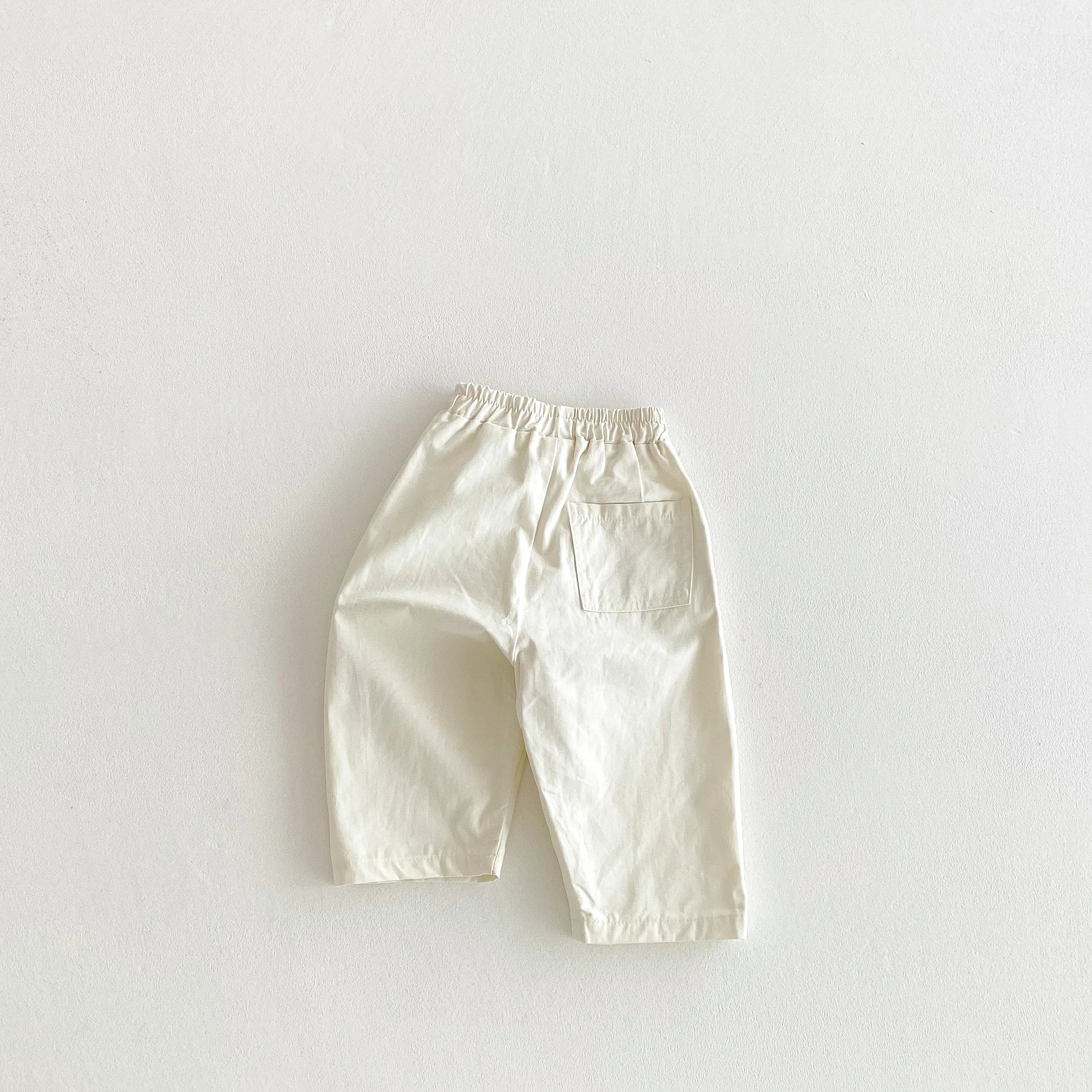 Cotton Elastic Waist Pants for Toddlers in Multiple Colors