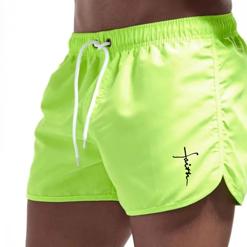 Men'S Swimming Shorts Surfing Swimwear Beach Pants Water Sports Men'S Clothing Quick Dry Comfortable Fit Summer Active Wear